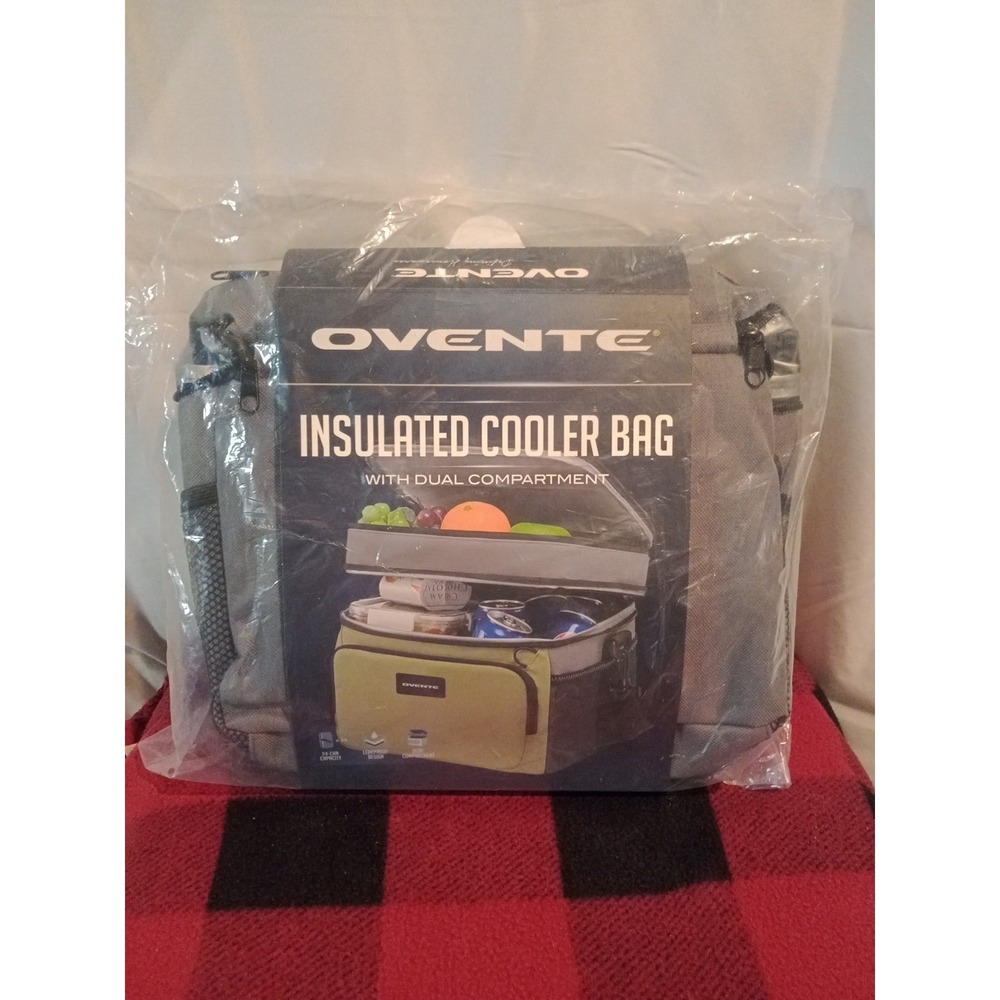 OVENTE Cooler Bag Insulated Beach Cooler Lunch Bag - Compartments